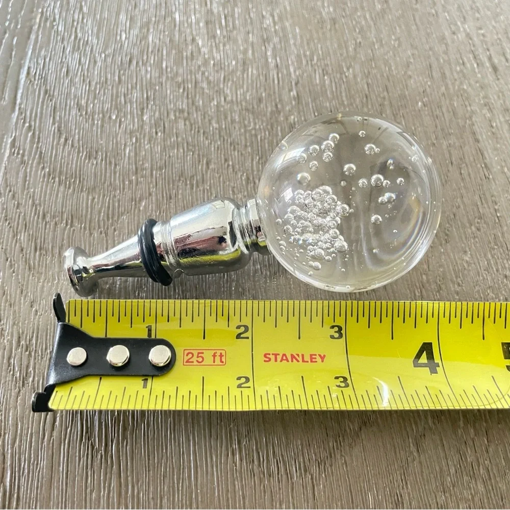 Z Gallerie- Bubble Glass Wine Stopper- vintage never used in original package